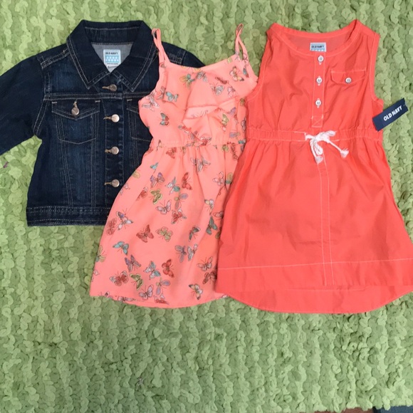 Old Navy Other - Girls lot jacket and dresses size 2T NEW!